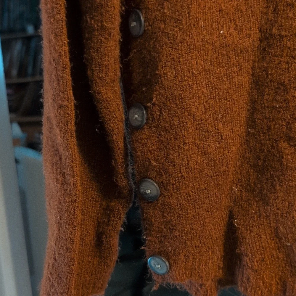 Brown Cowl Neck Sweater XL - Picture 2 of 3